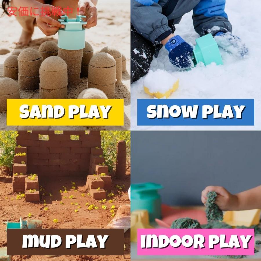【並行輸入品】サンドパル 砂の城ビルディングキット Sand Pal 9ピース ビーチ サンドトイ Beach Toys Sand Castle Kit 9 Piecesの画像