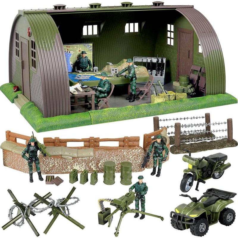 並行輸入品】クリック＆プレー 陸軍基地 司令部兵舎 メガセット Click