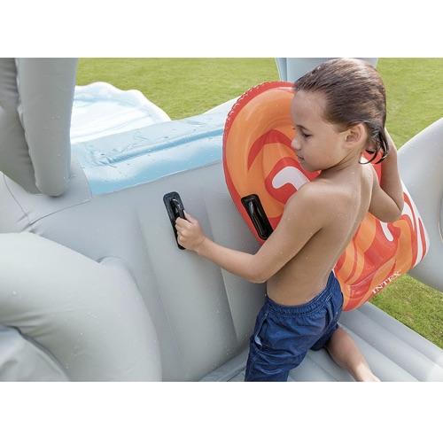 Intex インテックス 家庭用プール サーフ＆スライド 4.5m シャーク ウォータースライド 57159EP 水遊び Sieco Design 海中探索 底が透けている ボート フロート 浮き輪 子ども 並行輸入品 JSB1716969428(15258円)