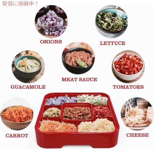 並行輸入品】QINOL タコス ホルダースタンド トッピング用トレー付き