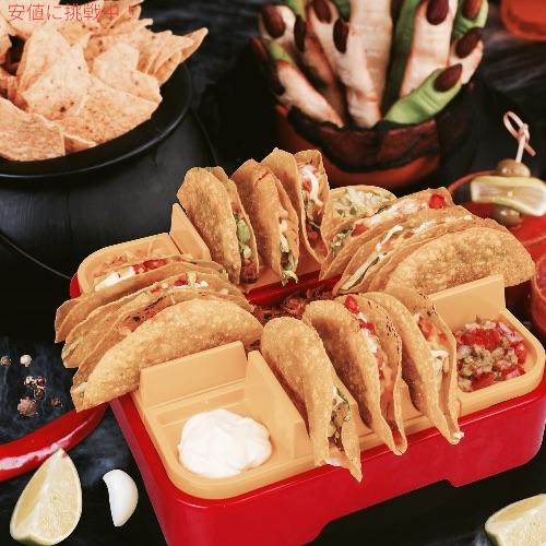 並行輸入品】QINOL タコス ホルダースタンド トッピング用トレー付き