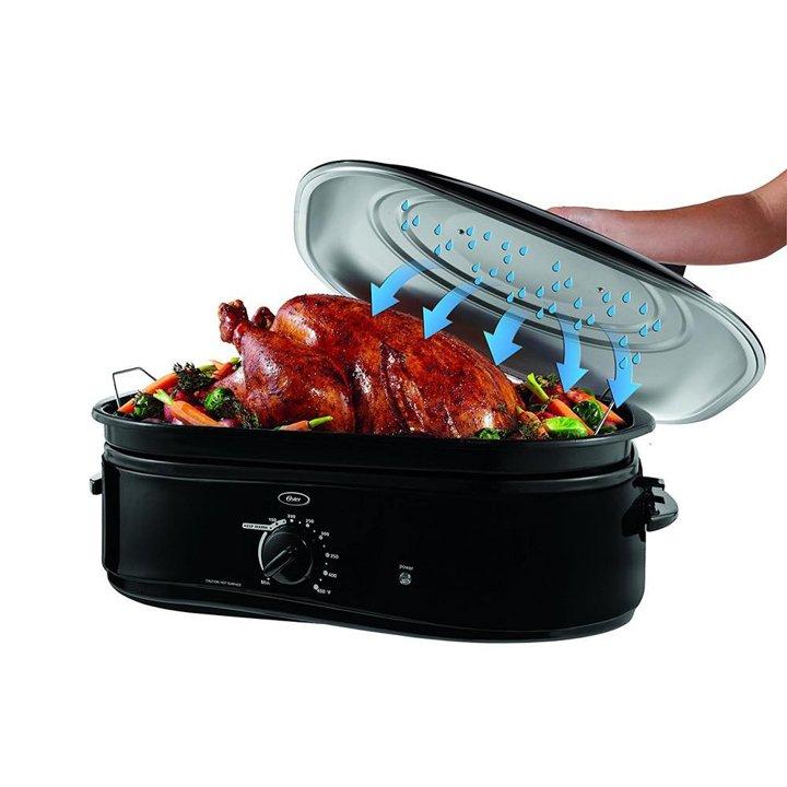 【並行輸入品】Oster オスター ロースターオーブン CKSTRS18-BSB グリルパン　18-Quart Roaster Oven Bl_1