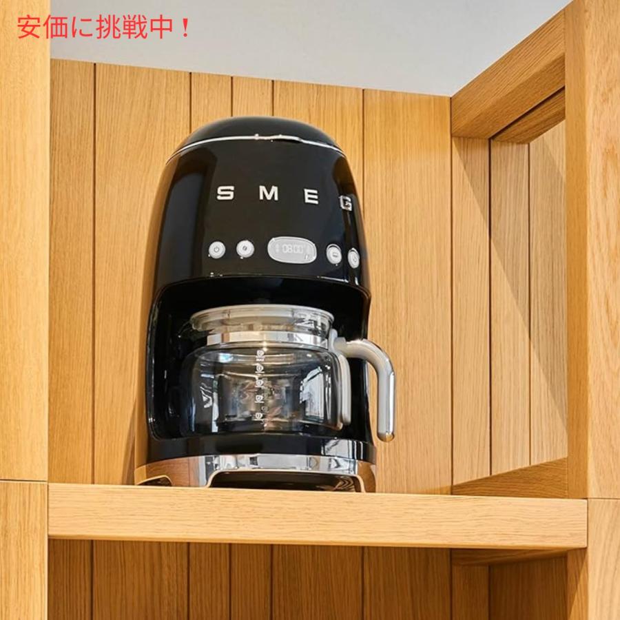【並行輸入品】スメッグ コーヒーメーカー SMEG レトロデザイン ドリップフィルター 10カップブラックの画像