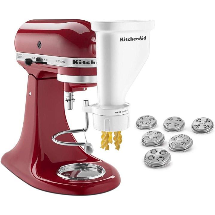【並行輸入品】キッチンエイド KitchenAid KSMPEXTAグルメパスタプレスアタッチメント 6枚交換パスタプレート付き 白 パスタメ_2