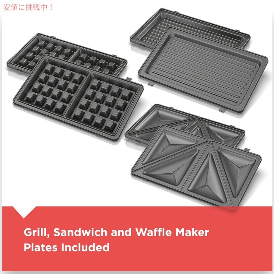 並行輸入品】BLACK+DECKER 3-in-1 ワッフルメーカー + グリル