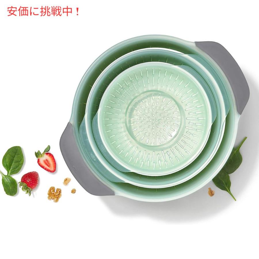 新品 オクソー （OXO）ネスティングボウル＆コランダーセット9点（蓋 ザル） 並行輸入品】オクソー ネスティングボウル＆コランダーセット 9ピース