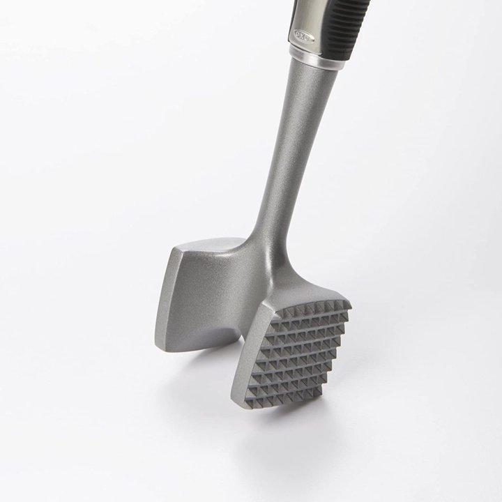 【並行輸入品】オクソー ミートテンダライザー 食洗機対応 OXO シルバー 肉たたきの画像