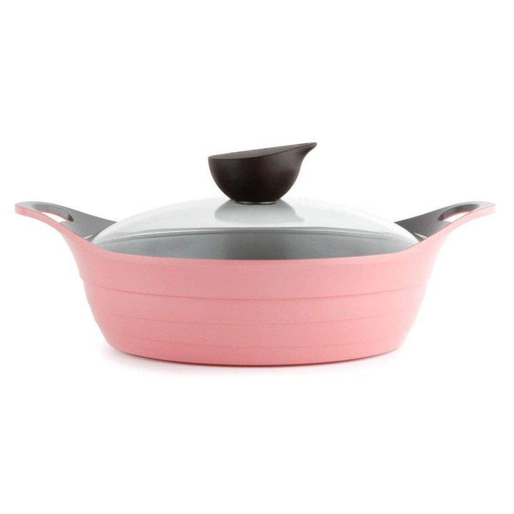 NEOFLAM フライパン ソースパン 鍋 ピンク 並行輸入品】Neoflam ネオフラム セラミック フライパン ノン