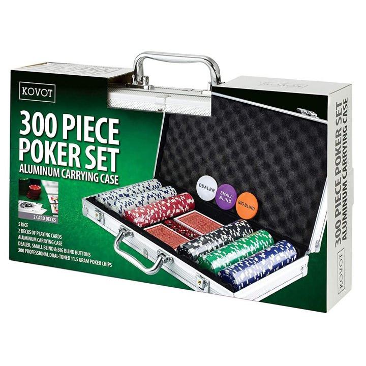 並行輸入品】KOVOT 300 チップ サイコロ ポーカーセット アルミケース