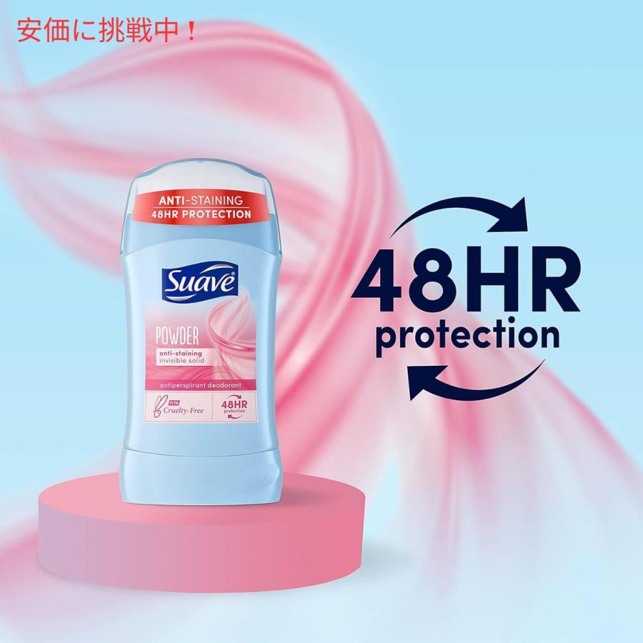 並行輸入品】Suave スアーブ POWDER デオドラントスティック 74g