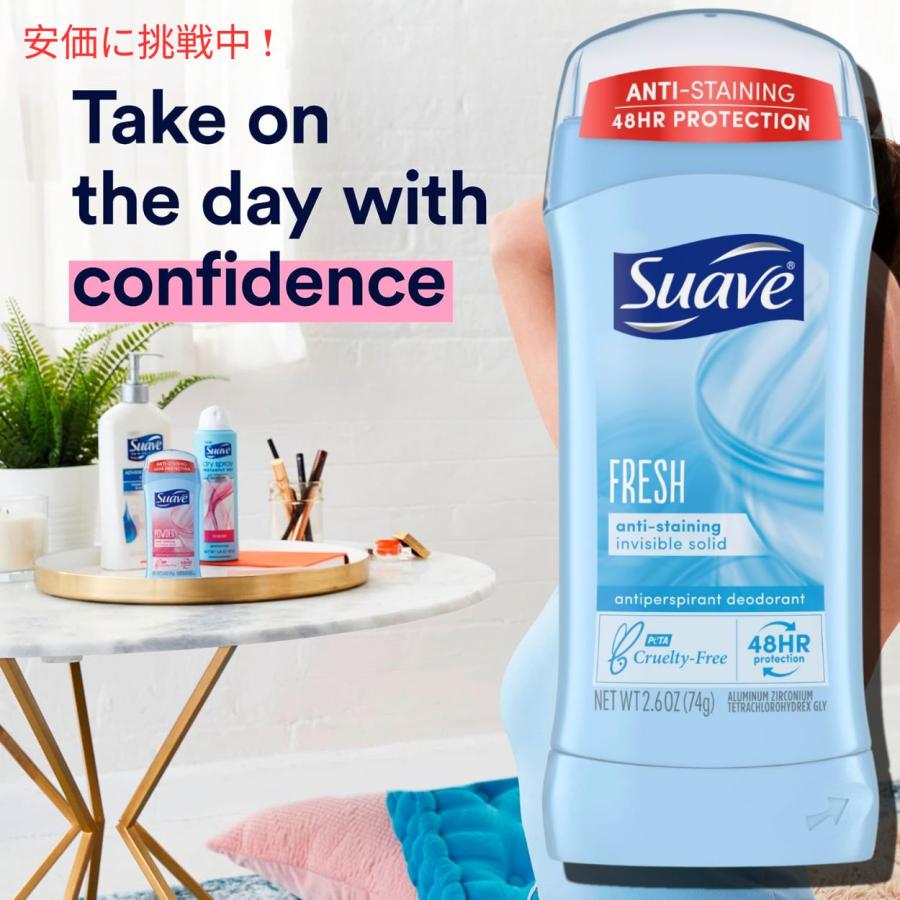 suaveデオドラントスティック 6本セット 並行輸入品】Suave FRESH スアーブ デオドラント スティックタイプ 74g