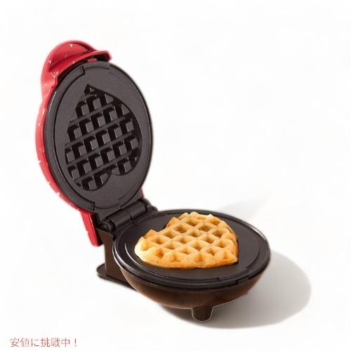 ダッシュ ミニワッフルメーカー 直径10センチ レッドラブハート ダッシュ ミニワッフルメーカー 直径10センチ レッドラブハート