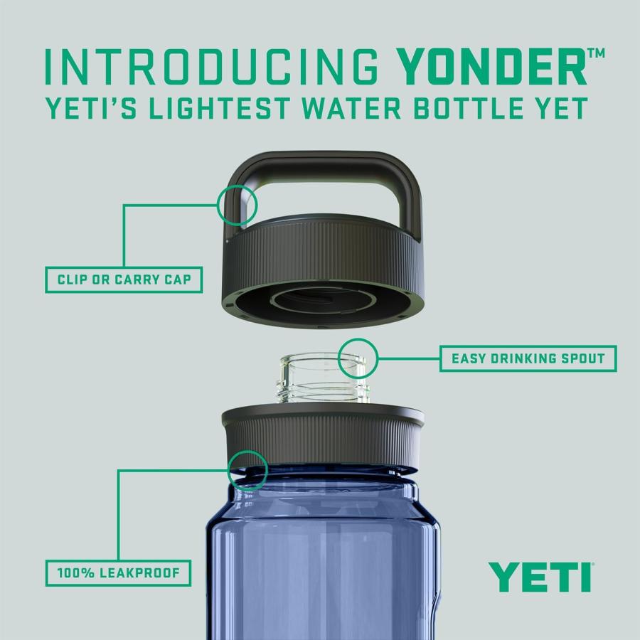 の正規品は正規取扱店で YETI YONDER 600 ML / 20 OZ プラスチック ウォーター ボトル イエティ 水筒 Navy ネイビー