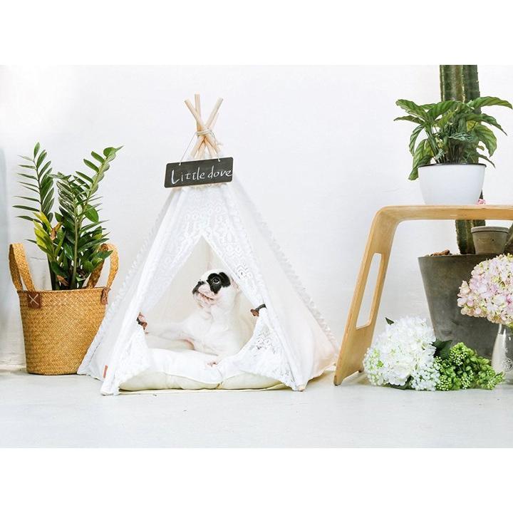 【並行輸入品】Little dove Teepee ティーピー ペット ベット ピローありアメリカ家具　アメリカ雑貨_1