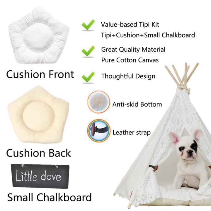 【並行輸入品】Little dove Teepee ティーピー ペット ベット ピローありアメリカ家具　アメリカ雑貨_2