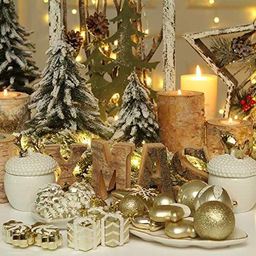 【並行輸入品】クリスマスツリー ボールオーナメントセット ゴールデン 119ピース Ogrmar クリスマス装飾品_3