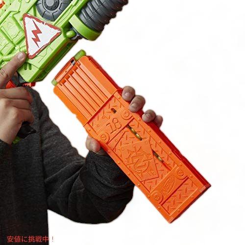 【並行輸入品】ナーフ レボルティネイターゾンビストライクブラスター NERF モーターライトサウンド＆18公式ダーツ付き [E3060 ]の画像