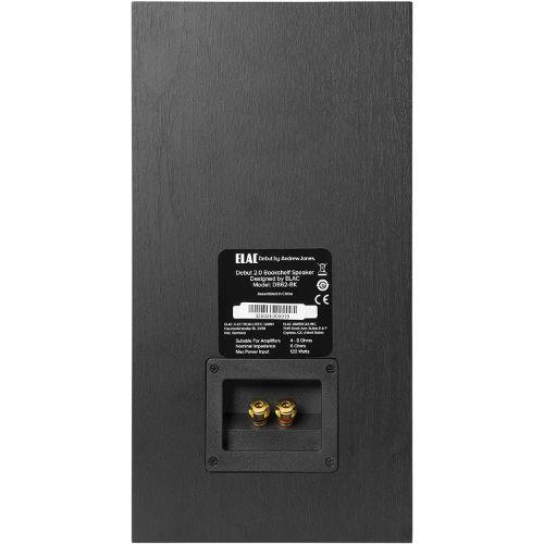 並行輸入品】ELAC デビュー 2.0 B6.2 本棚用スピーカー ブラック (ペア