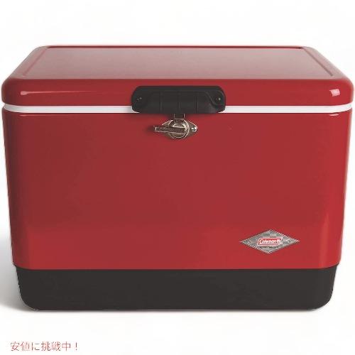 Coleman 54 Quart Steel Belted Cooler Red / コールマン スチール 