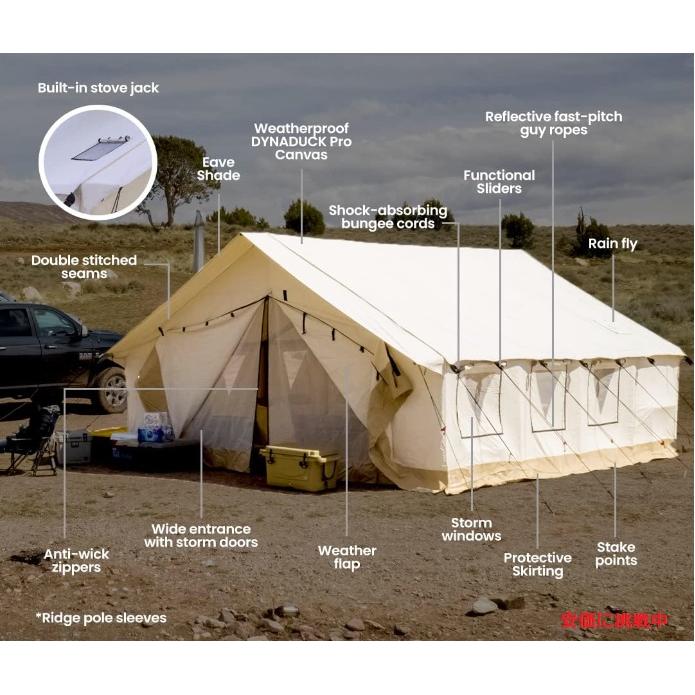 並行輸入品】WHITEDUCK Alpha Canvas Wall Tent Waterproo ホワイト 