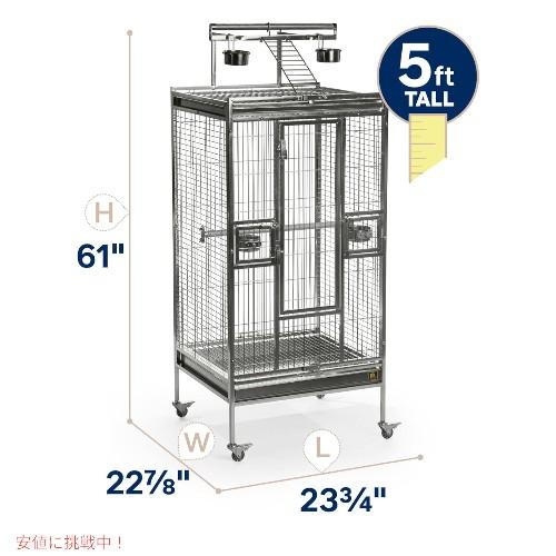 全ステンレス製 小鳥用ケージ 45cm　バードケージ、インコケージ、豪華ケージ 並行輸入品】Play top Bird Cage ステンレス プレイトップ バード