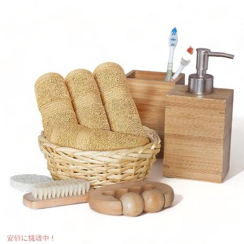 【並行輸入品】ユートピア タオルセット 8枚 ベージュ コットン バスタオル 2枚  ハンドタオル 2枚 ウォッシュクロス 4枚 Utopia Towels 8-Pieceの画像
