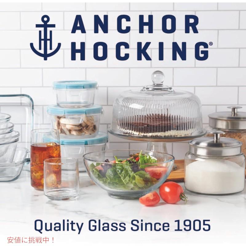 【並行輸入品】アンカーホッキング ヘリテージ・ヒル 1/2ガロン 蓋付きガラスジャー 2個セット Anchor Hocking Heritage Hill 1/2 Gallon Glass Jar wの画像