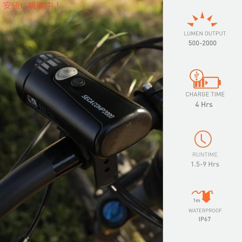 【並行輸入品】Light \u0026 Motion ライト＆モーション セカコンプ 2000 スーペリア ロードライト サイクリング 安全性と視界を確保 Seca Comp 2000 Su_3