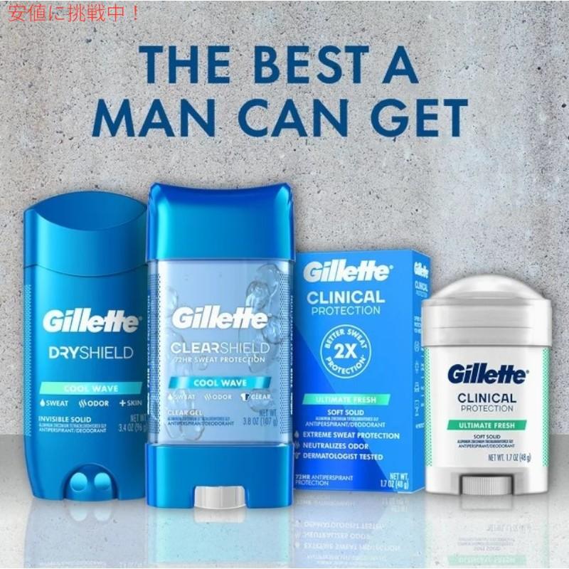 Gillette ジレット Antiperspirant and Deodorant for Men 男性用 デオドラント Arctic Ice Clear Gel アークティックアイス 3.8oz｜americankitchen｜06