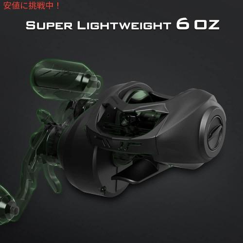 【並行輸入品】KastKing カストキング Baitcasting Fishing Reel  ベイトキャスティング リール Stryker Green Right Handの画像