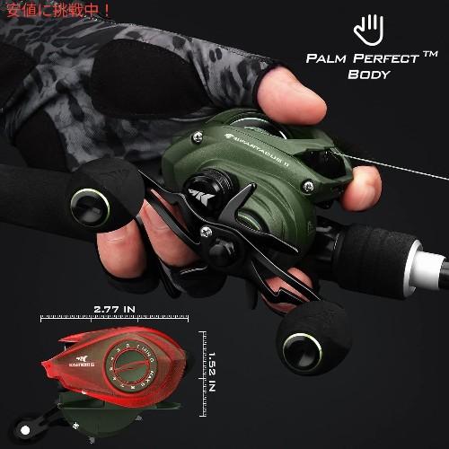 【並行輸入品】KastKing カストキング Baitcasting Fishing Reel  ベイトキャスティング リール Stryker Green Right Handの画像