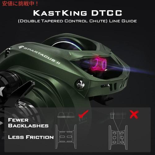 【並行輸入品】KastKing カストキング Baitcasting Fishing Reel  ベイトキャスティング リール Stryker Green Right Handの画像
