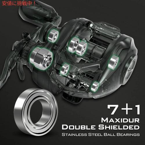 【並行輸入品】KastKing カストキング Baitcasting Fishing Reel  ベイトキャスティング リール Stryker Green Right Handの画像