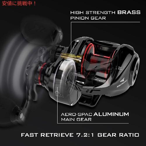 【並行輸入品】KastKing カストキング Spartacus II Baitcasting Fishing Reel スパルタカスII ベイトキャスティング リール Black Rhino Left Handの画像
