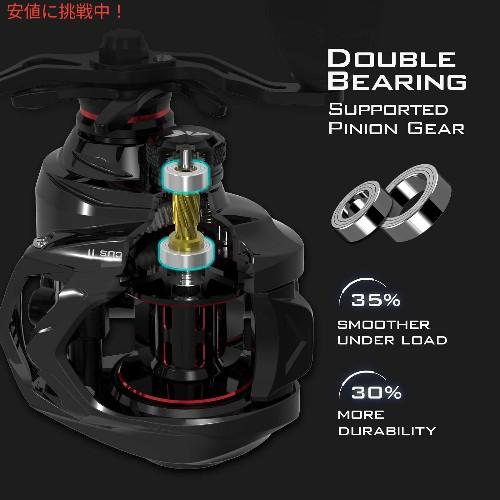 【並行輸入品】KastKing カストキング Spartacus II Baitcasting Fishing Reel スパルタカスII ベイトキャスティング リール Black Rhino Left Handの画像