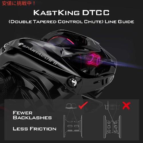 【並行輸入品】KastKing カストキング Spartacus II Baitcasting Fishing Reel スパルタカスII ベイトキャスティング リール Black Rhino Right handの画像