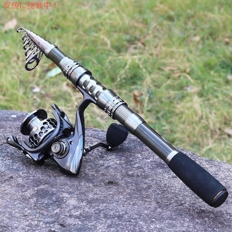 【並行輸入品】フィッシングロッドセット袋付き1.8Mフルキット Sougayilang Fishing Rod Combos 1.8M full kit with carrierの画像