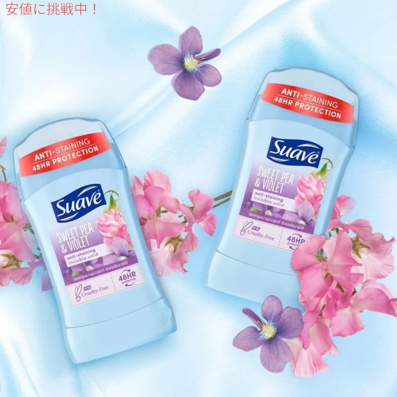 suaveデオドラントスティック 6本セット 並行輸入品】6個セット Suave スエーヴ Sweet Pea & Violet Deodorant