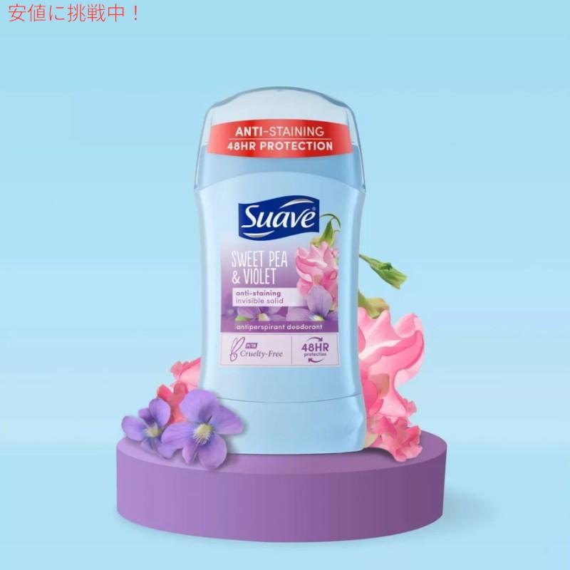 並行輸入品】6個セット Suave スエーヴ Sweet Pea & Violet Deodorant