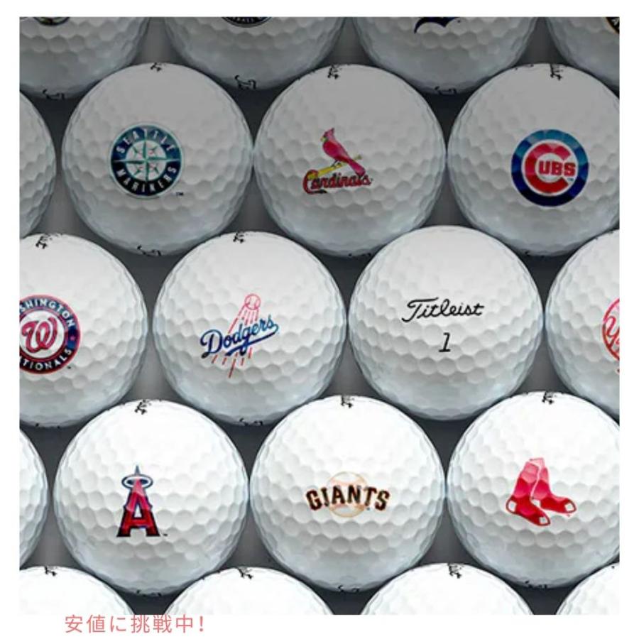 並行輸入品】MLB 規定サイズ チームロゴ ゴルフボール 3個