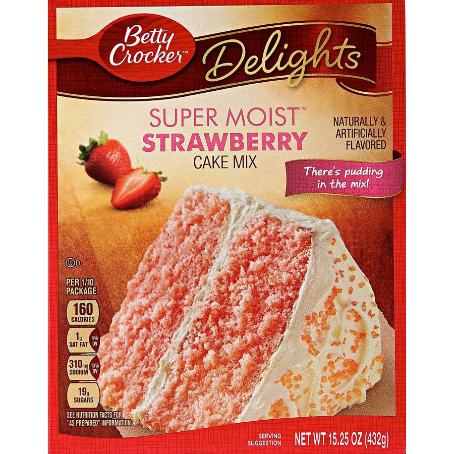 並行輸入品】Betty Crocker スーパーモイスト ストロベリー ケーキ