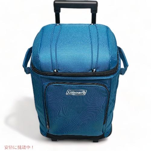【並行輸入品】コールマン チラーシリーズ ホイール付き ソフトクーラー ブルー 42缶 断熱ポータブル 漏れ防止 氷保持機能 Coleman Chiller Wheeled Soft Coolerの画像
