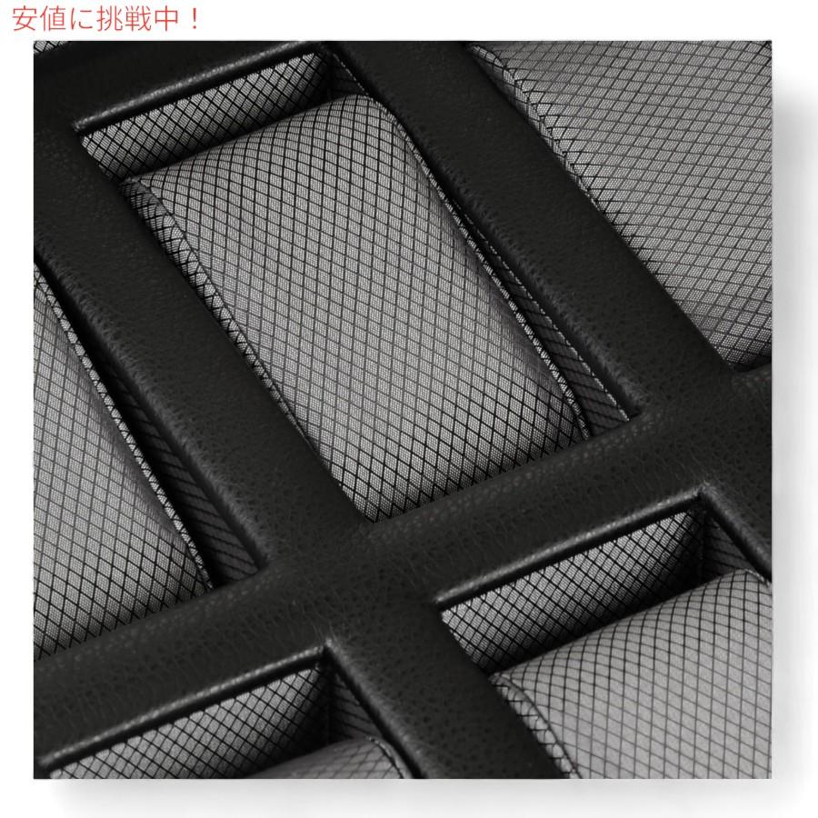 【並行輸入品】WOLF ウルフ Windsor ウィンザー 15 ピース ウォッチ コンパートメント ボックス Features 15 Watch Compartments - Black [4585029]_3