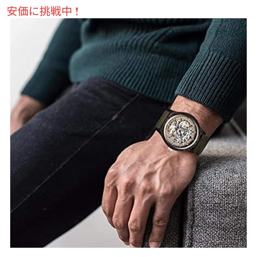 並行輸入品】IK COLOURING メンズ 機械式 木製 スケルトン自動 腕時計