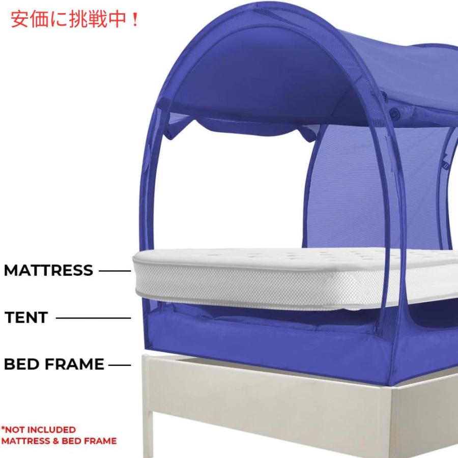 LEEDOR リードール メッシュネイビーのフルサイズインテリアベッドテント Interior Bed Tent Full Size in Mesh Navy｜americankitchen｜05