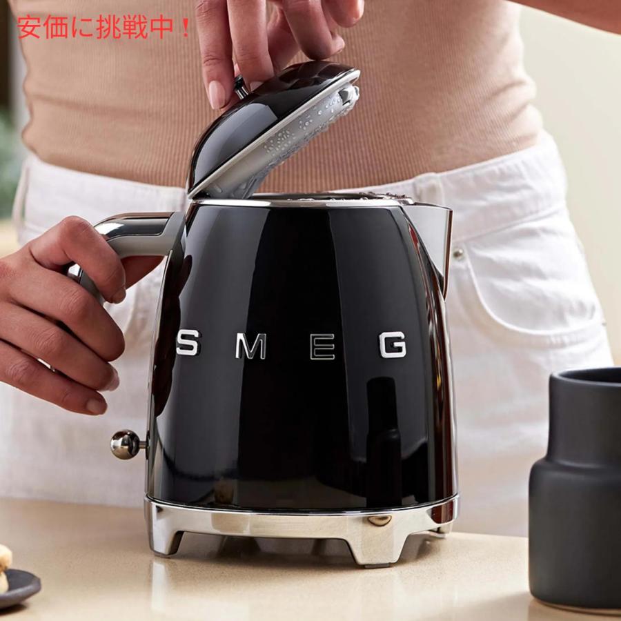 SMEG スメッグ　電気ケトル ブラック 並行輸入品】スメッグ 電気ケトル SMEG レトロデザイン 湯沸かし器 7