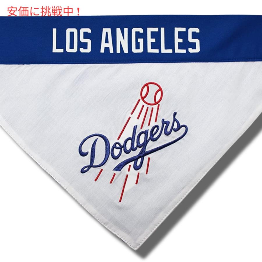 Pets First ペッツファースト ロサンゼルスドジャース リバーシブル ペットバンダナ サイズ L/XL Los Angeles Dodgers Reversible Pet Bandana Large/XL｜americankitchen｜06