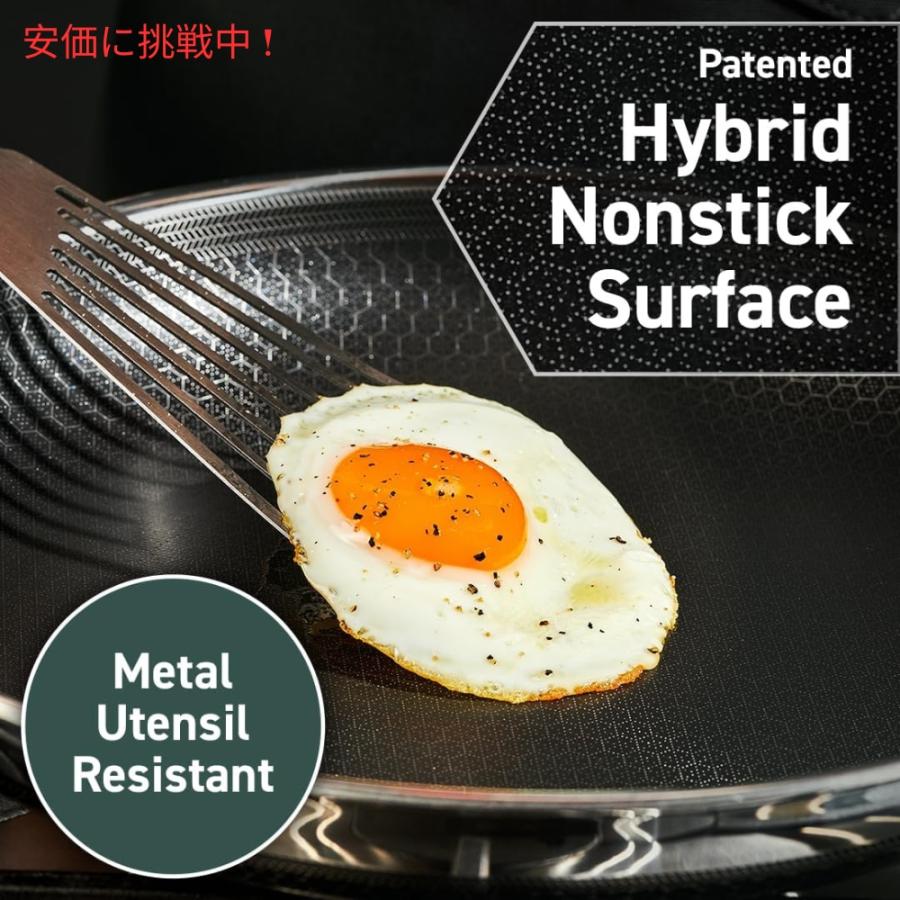 【並行輸入品】HexClad ヘキスクラッド ハイブリッドノンスティックフライパン Hybrid Nonstick Frying Pan 8-Inch_3