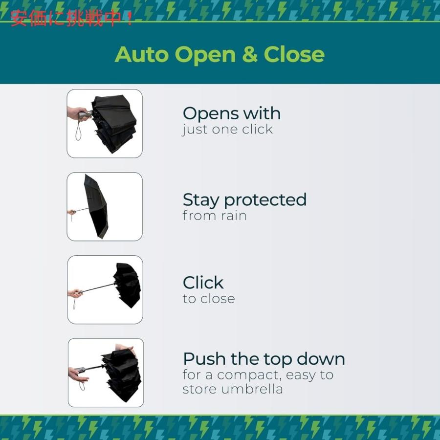 並行輸入品】TOTES ワンタッチオート開閉 ECOコンパクト傘 Floral/花柄