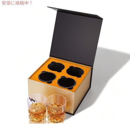 【並行輸入品】[4個セット] オールド ファッション ウイスキー グラス 高級ボックス付 Old Fashioned Whiskey Glasses with Luxury Box カナール KANARS_1